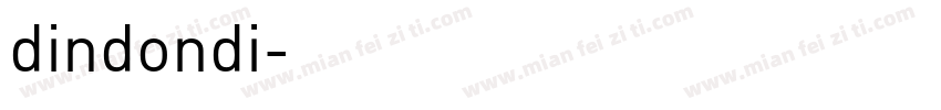 dindondi字体转换