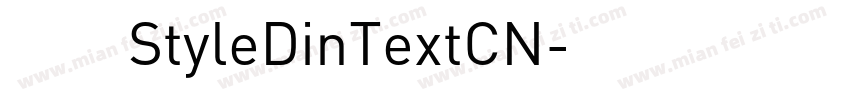 赫思StyleDinTextCN字体转换