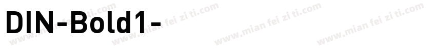 DIN-Bold1字体转换