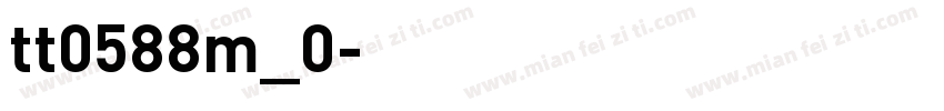 tt0588m_0字体转换