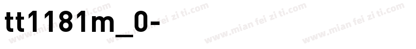 tt1181m_0字体转换