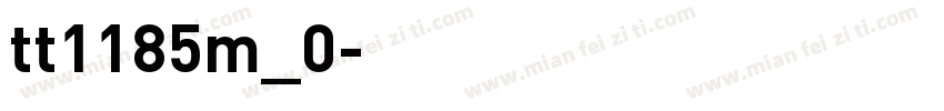 tt1185m_0字体转换