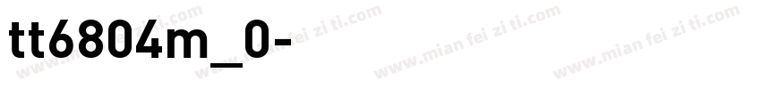 tt6804m_0字体转换