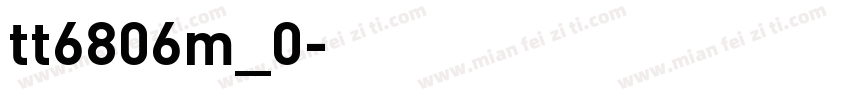 tt6806m_0字体转换