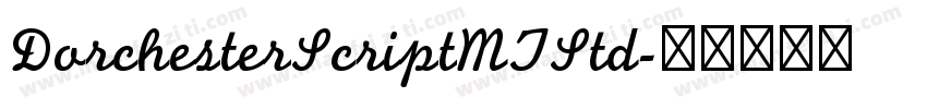 DorchesterScriptMTStd字体转换