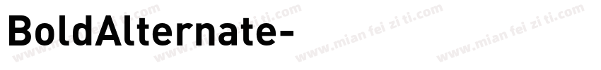 BoldAlternate字体转换