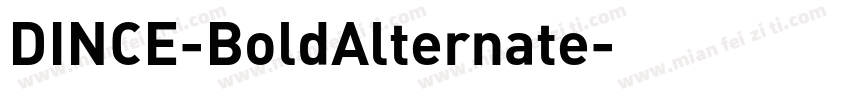 DINCE-BoldAlternate字体转换
