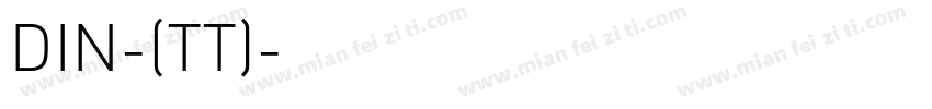 DIN-(TT)字体转换