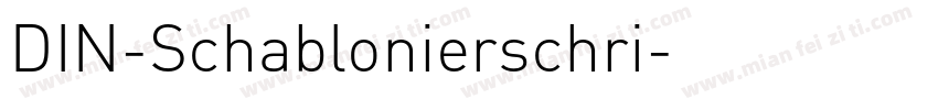 DIN-Schablonierschri字体转换