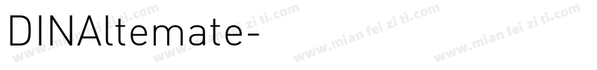 DINAltemate字体转换