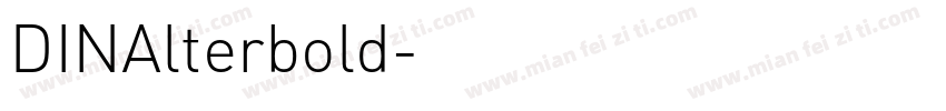 DINAlterbold字体转换