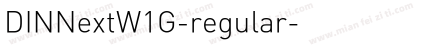 DINNextW1G-regular字体转换
