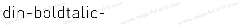 din-boldtalic字体转换