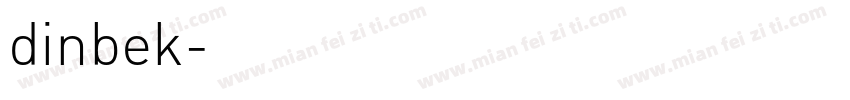 dinbek字体转换
