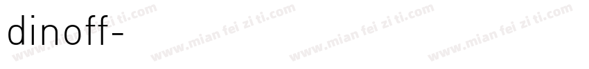 dinoff字体转换