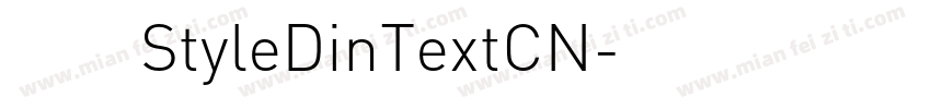 赫思StyleDinTextCN字体转换