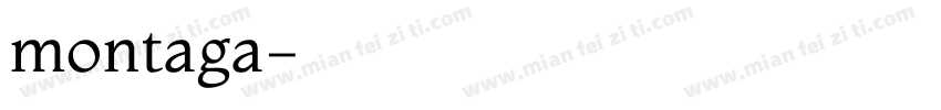 montaga字体转换