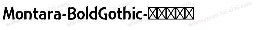 Montara-BoldGothic字体转换