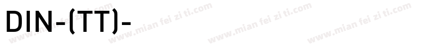 DIN-(TT)字体转换