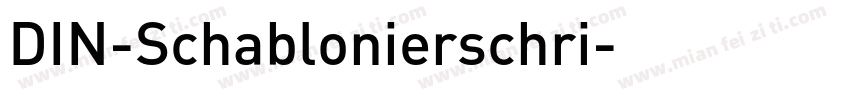DIN-Schablonierschri字体转换