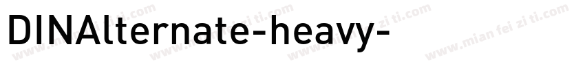 DINAlternate-heavy字体转换