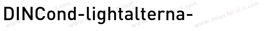 DINCond-lightalterna字体转换