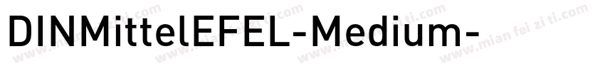DINMittelEFEL-Medium字体转换