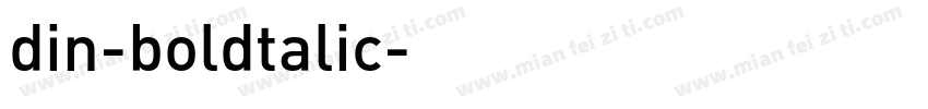 din-boldtalic字体转换