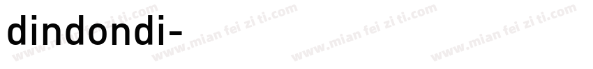 dindondi字体转换