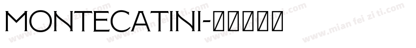 Montecatini字体转换
