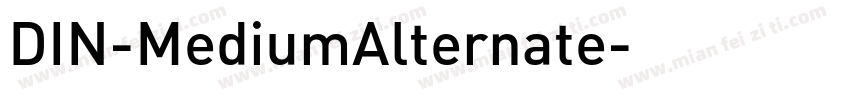 DIN-MediumAlternate字体转换