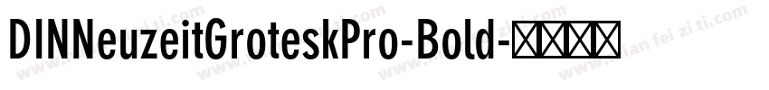 DINNeuzeitGroteskPro-Bold字体转换
