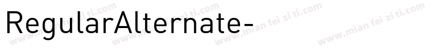 RegularAlternate字体转换