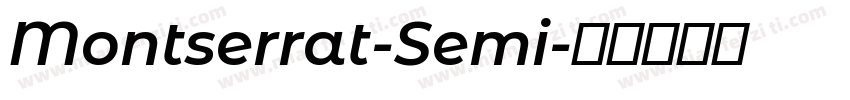 Montserrat-Semi字体转换