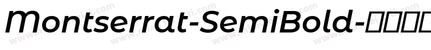 Montserrat-SemiBold字体转换