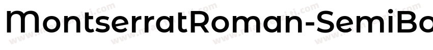 MontserratRoman-SemiBold字体转换