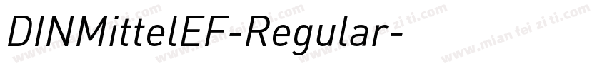 DINMittelEF-Regular字体转换