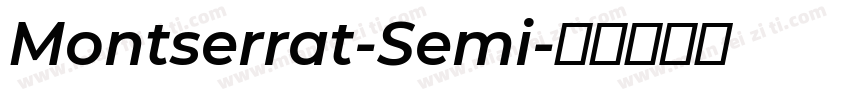 Montserrat-Semi字体转换