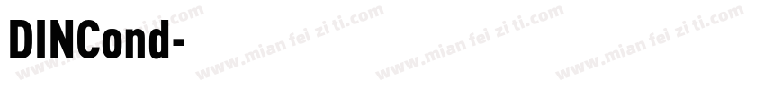 DINCond字体转换