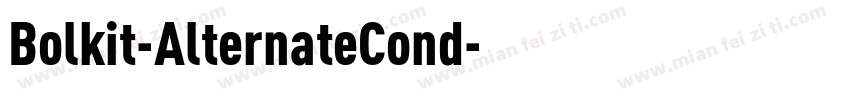 Bolkit-AlternateCond字体转换
