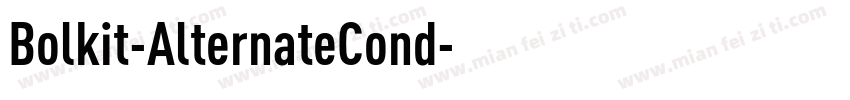 Bolkit-AlternateCond字体转换