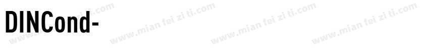 DINCond字体转换