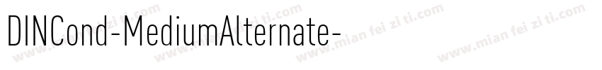 DINCond-MediumAlternate字体转换