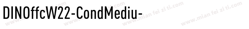 DINOffcW22-CondMediu字体转换