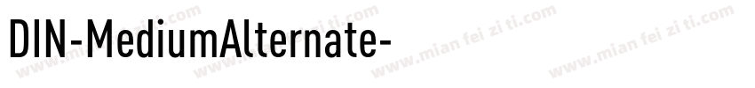 DIN-MediumAlternate字体转换