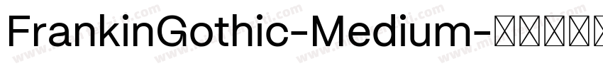 FrankinGothic-Medium字体转换