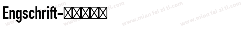 Engschrift字体转换