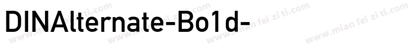 DINAlternate-Bo1d字体转换