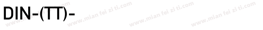 DIN-(TT)字体转换