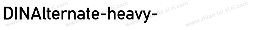DINAlternate-heavy字体转换